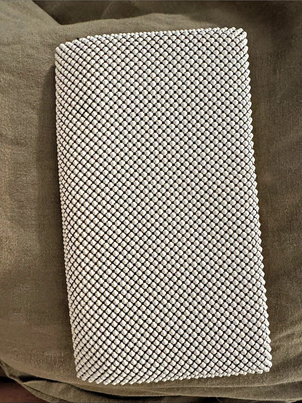 Whiting & Davis white Mesh wallet